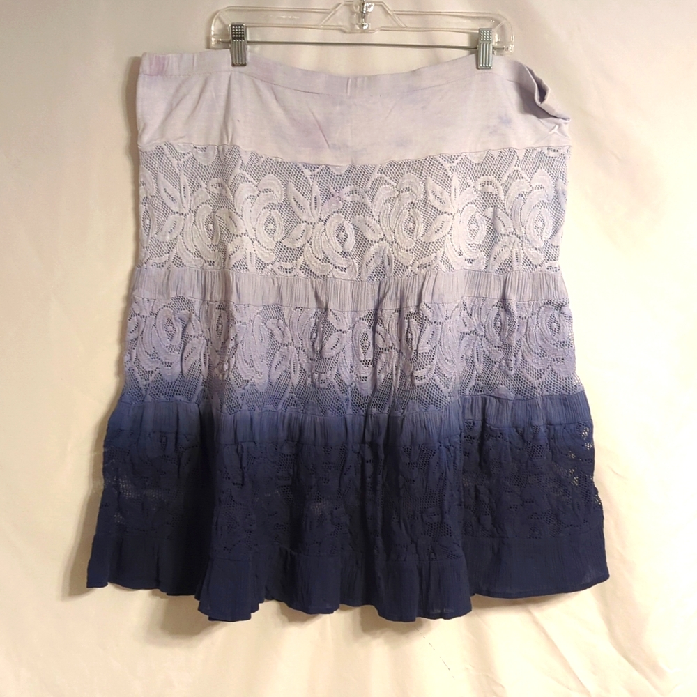 Ombre Midi Skirt